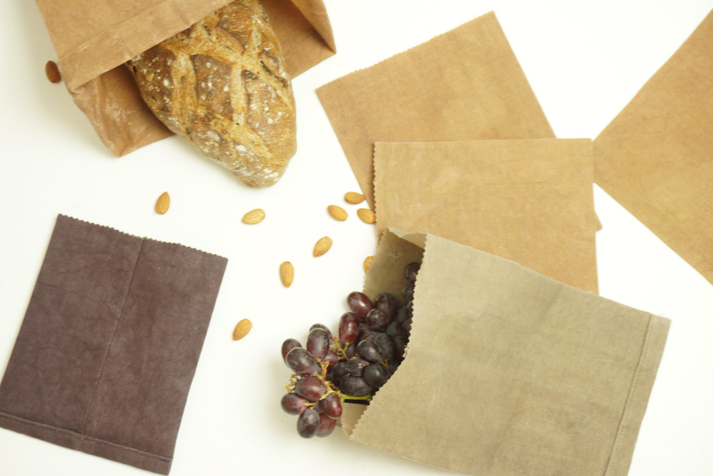 Beeswax wrap lunch bag made by naturally dyed cotton and organic beeswax
