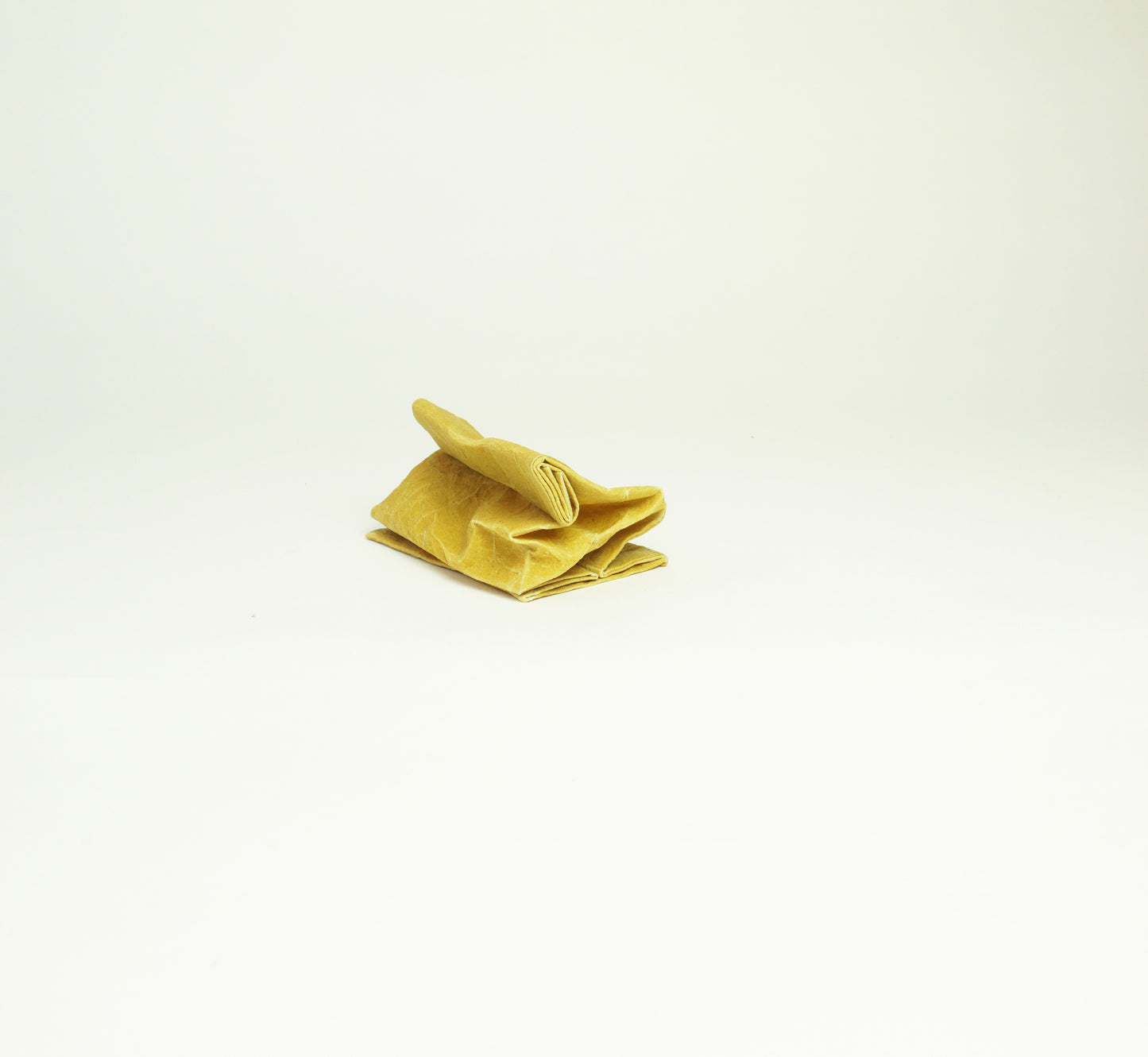 YELLOW Beeswax wrap lunch bag made by naturally dyed cotton and organic beeswax