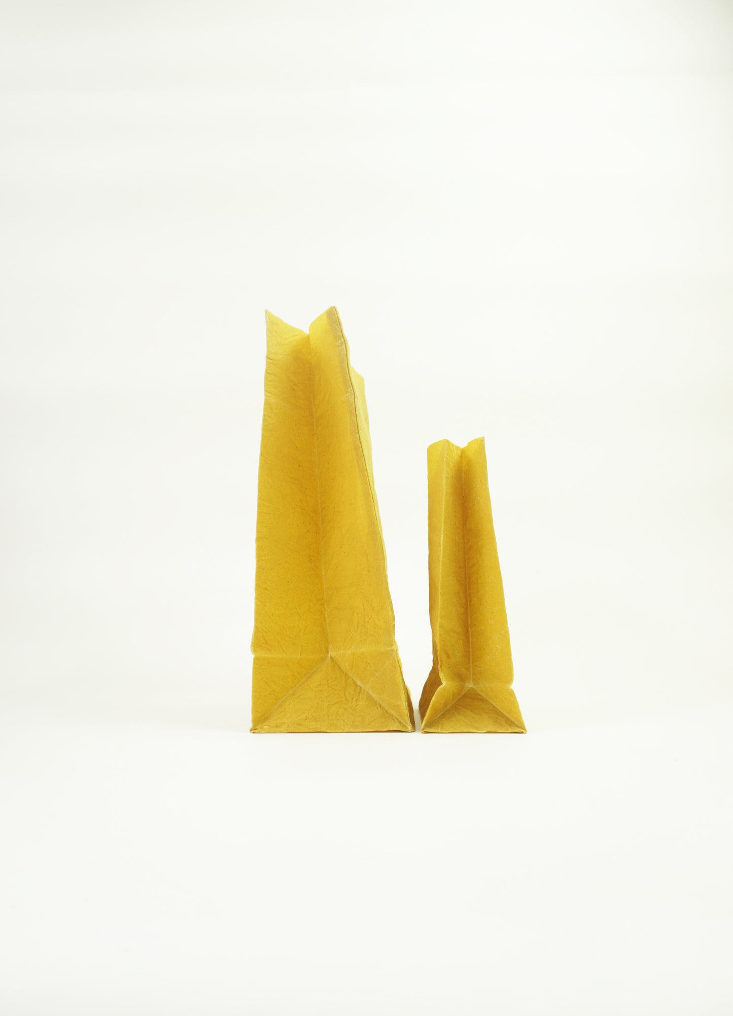 YELLOW Beeswax wrap lunch bag made by naturally dyed cotton and organic beeswax