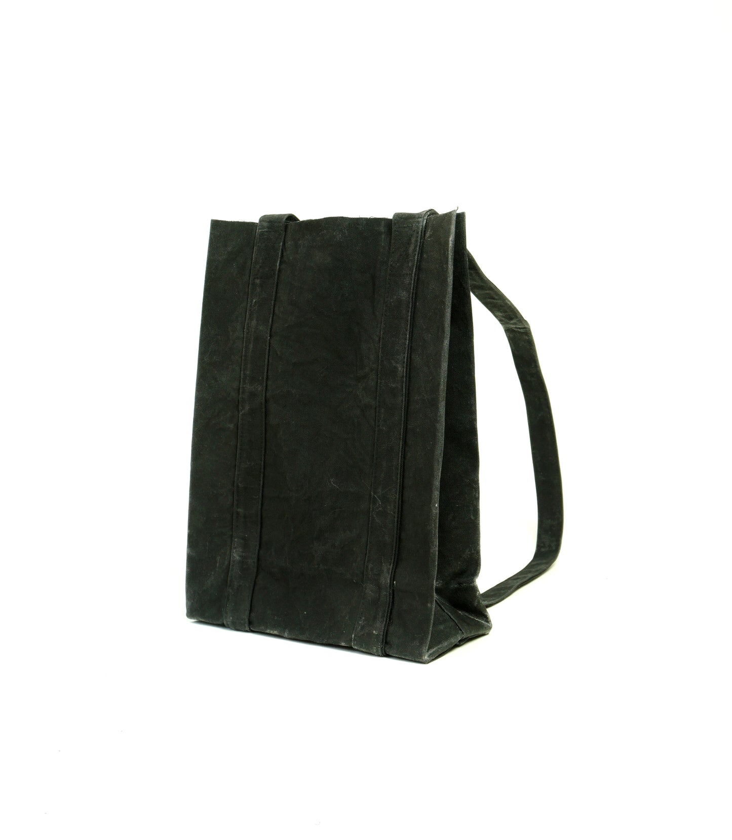 BLACK Waxed Canvas Backpack