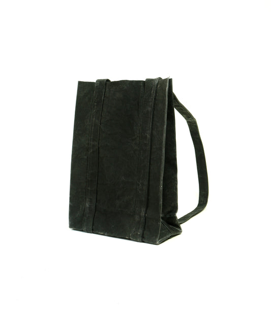 BLACK Waxed Canvas Backpack