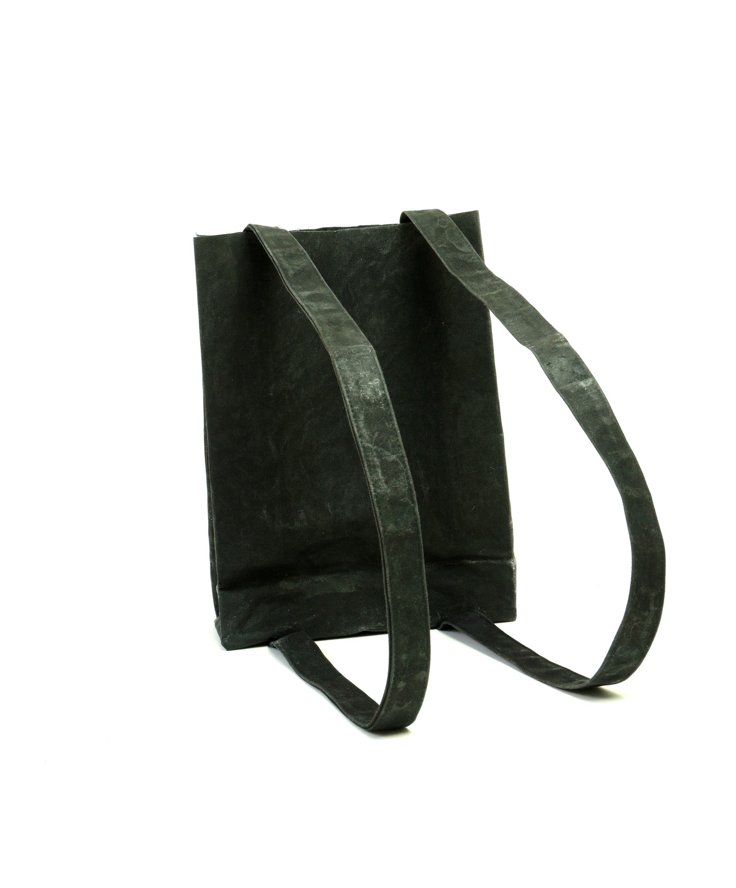 BLACK Waxed Canvas Backpack