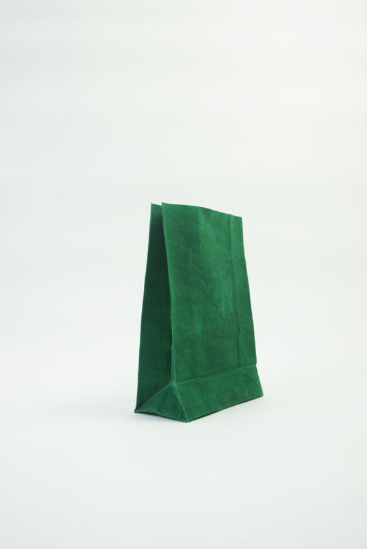 GREEN Beeswax wrap lunch bag made by naturally dyed cotton and organic beeswax