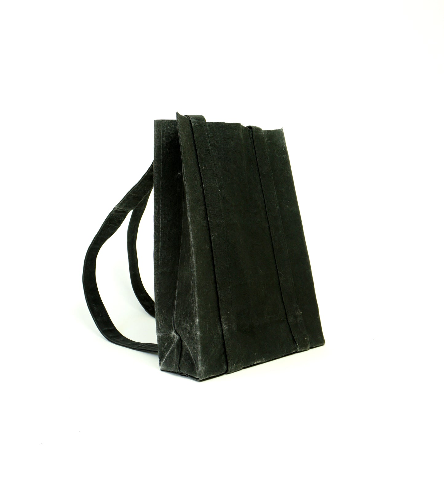 BLACK Waxed Canvas Backpack