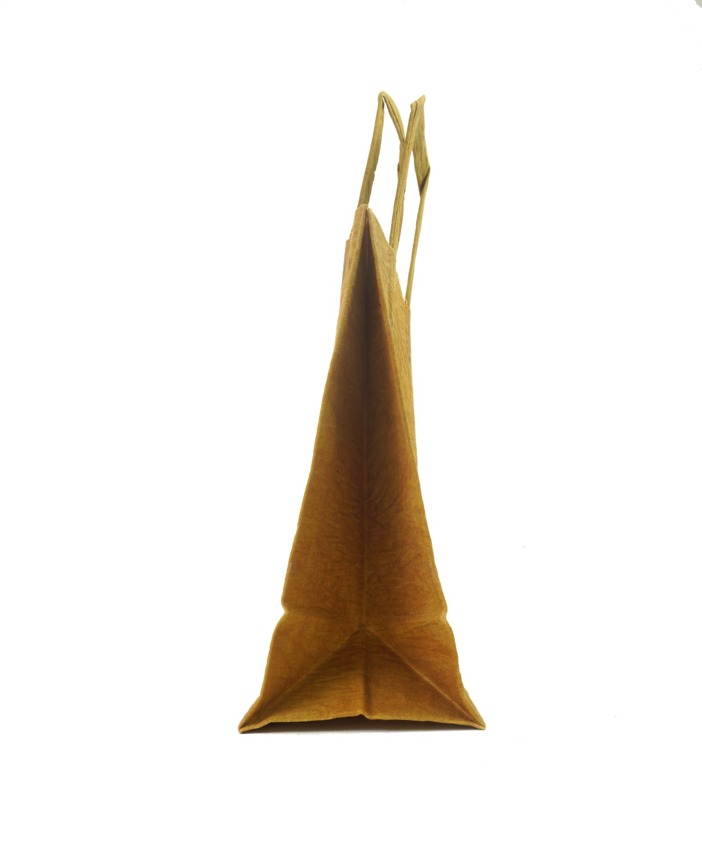 YELLOW Waxed Canvas Tote