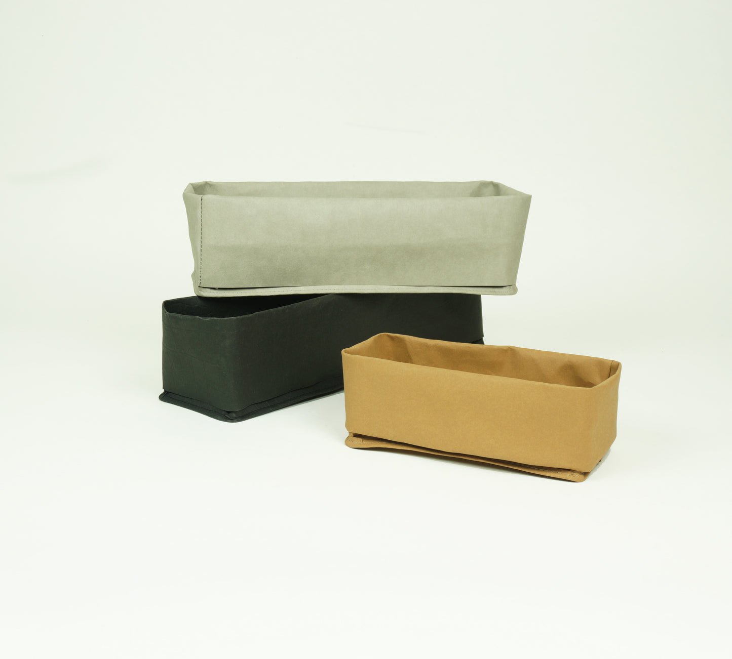 Custom sized bread basket for dining in style, Minimalist kitchen and bathroom storage made by washable kraft paper