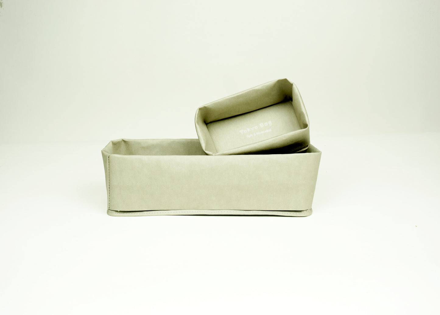 Custom sized bread basket for dining in style, Minimalist kitchen and bathroom storage made by washable kraft paper