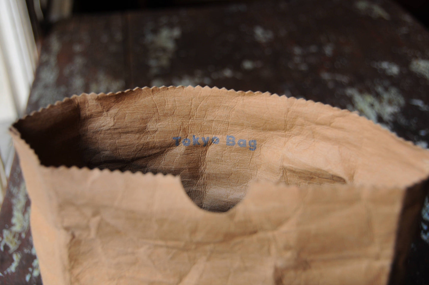 Two ways bag; Backpack and Tote back made from washable & reusable brown kraft paper
