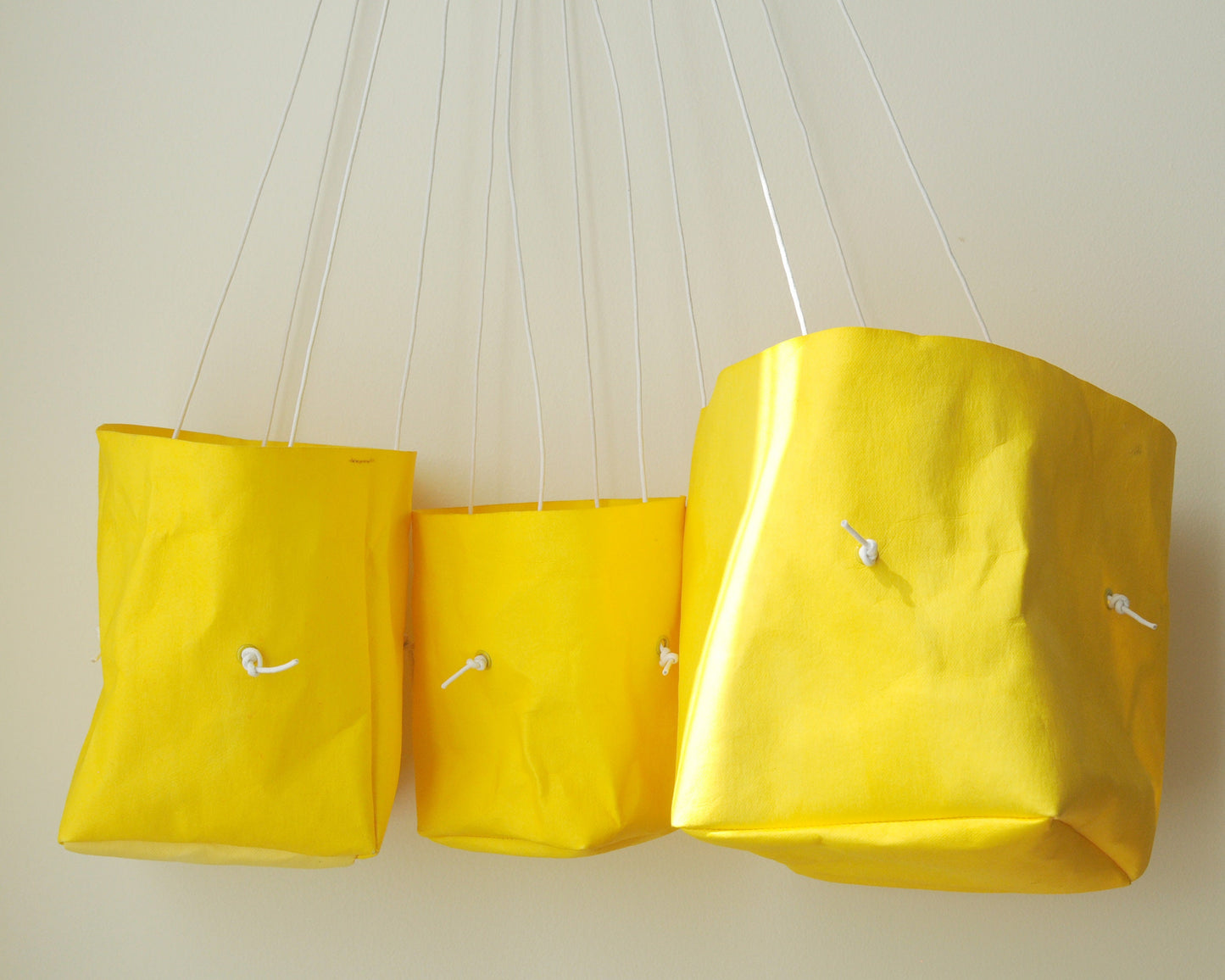 Summer planter, hanging paper planter made from washable paper