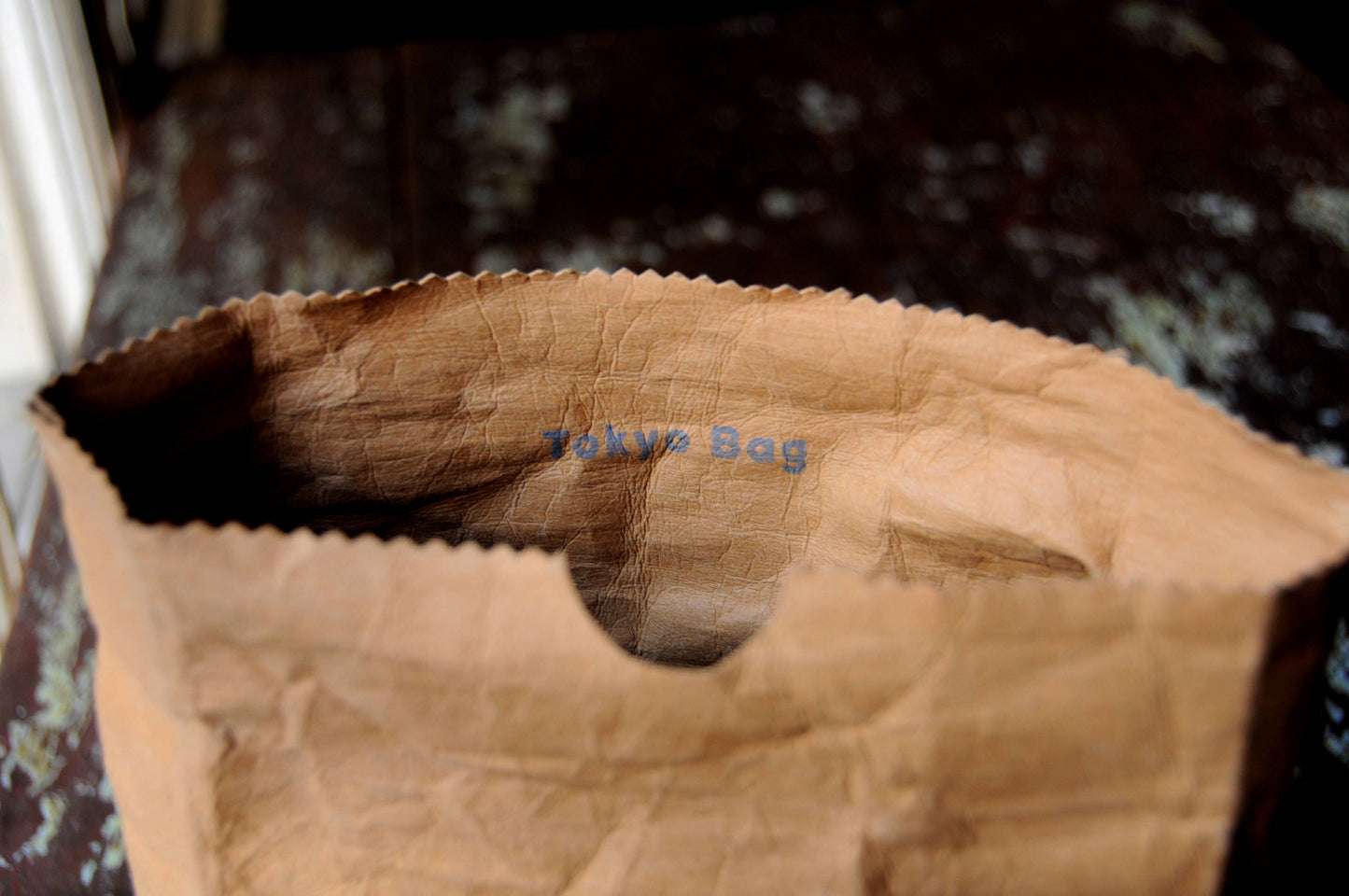 Tote bag made from washable & reusable brown kraft paper