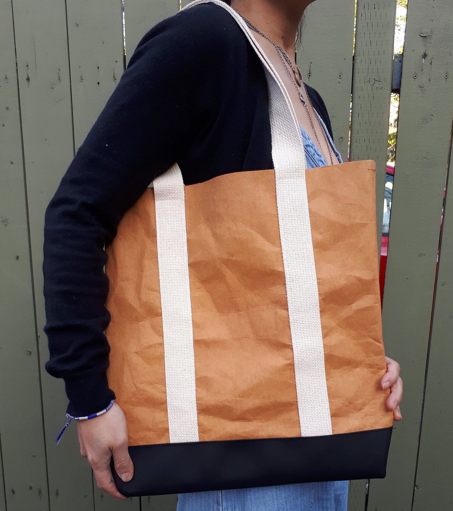 Washable Paper Square Tote Bag